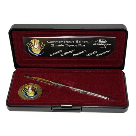 Fisher Commemorative Space Shuttle Pen with Medallion 