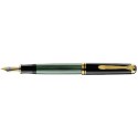 Pelikan Souveran 1000 Black/Green Fountain Pen Gold Trim
