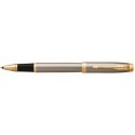 NEW Parker IM Stainless Steel Gold Trim Rollerball