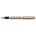 NEW Parker IM Stainless Steel Gold Trim Fountain Pen