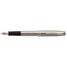 NEW Parker Sonnet Stainless Steel Chrome Trim Fountain Pen