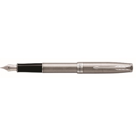 NEW Parker Sonnet Stainless Steel Chrome Trim Fountain Pen