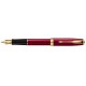 NEW Parker Sonnet Red Lacquer Gold Trim Fountain Pen (18k nib )