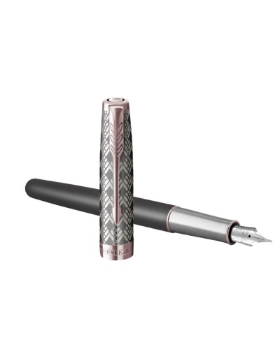 NEW Parker Sonnet Metal & Black GT Fountain Pen