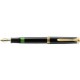 Pelikan Souveran 400 Black/Green  Fountain Pen Gold Trim