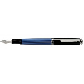 Pelikan Souveran 405 Black/Blue  Fountain pen Silver Trim