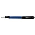 Pelikan Souveran 805 Black/Blue Fountain Pen Silver Trim