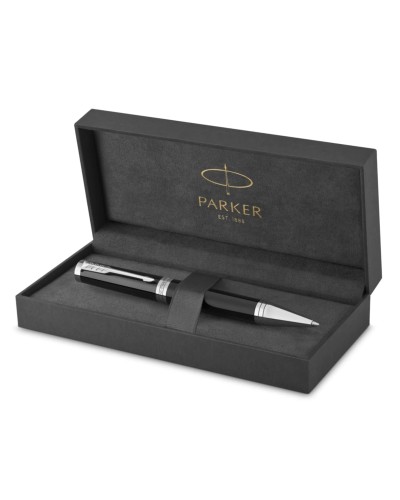 Parker Ingenuity Black Lacquer Gold Trim Ballpoint