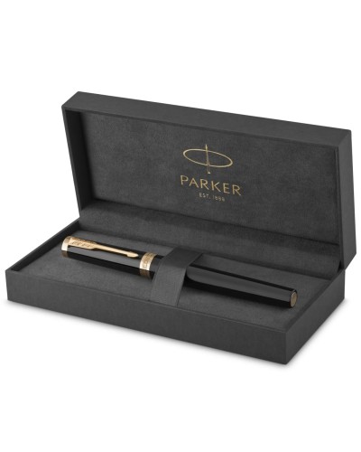 Parker Ingenuity Black Lacquer Gold Trim Ballpoint