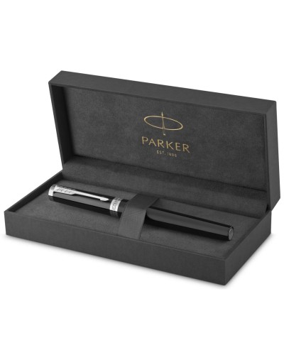 Parker Ingenuity Black Lacquer Chrome Trim Ballpoint