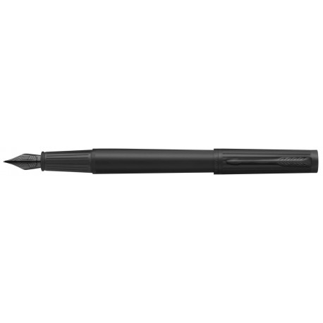 Parker Ingenuity Black Lacquer Chrome Trim Fountain Pen
