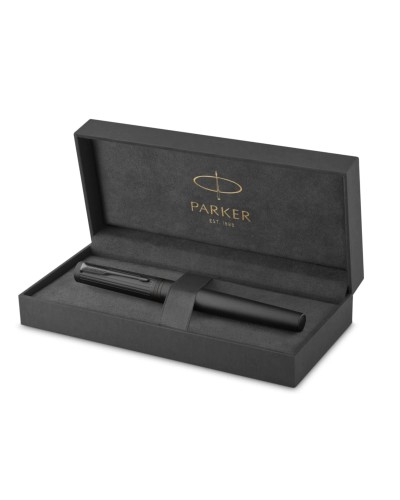 Parker Ingenuity Black Lacquer Chrome Trim Fountain Pen