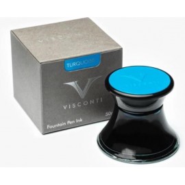 New Visconti Turquoise Glass Ink Bottle