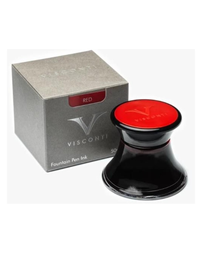 New Visconti Red Glass Ink Bottle