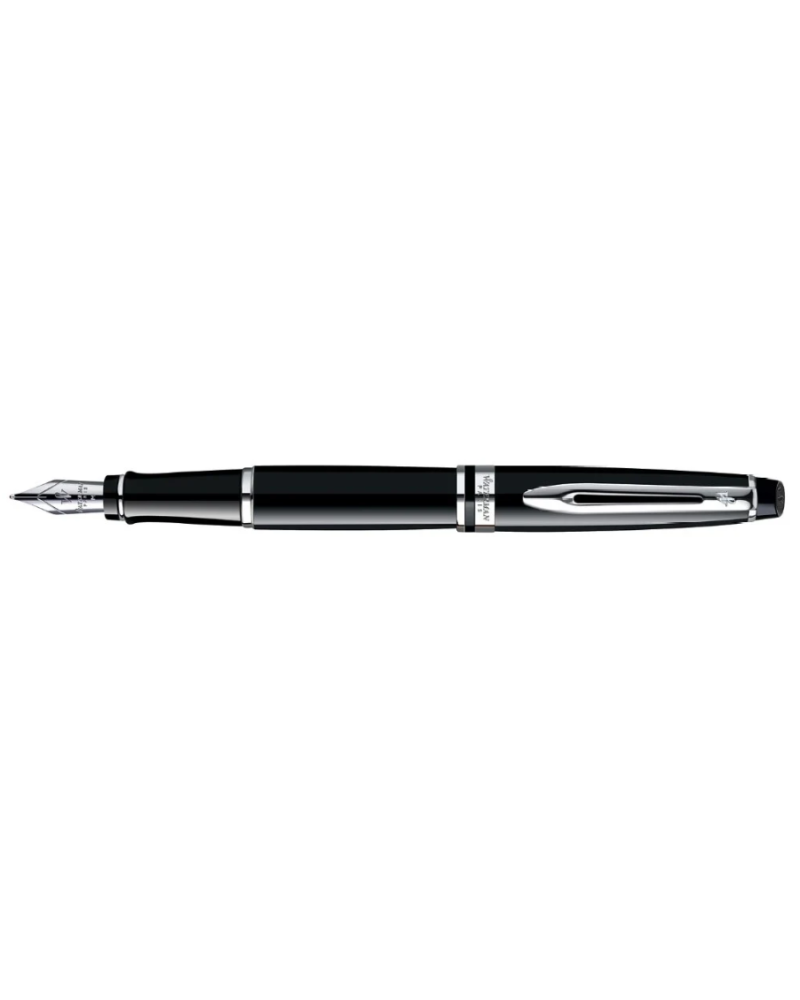 Waterman Expert Black Chrome Trim Fountain Pen