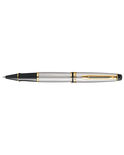 Waterman Expert Stainless Steel Gold Trim Rollerball