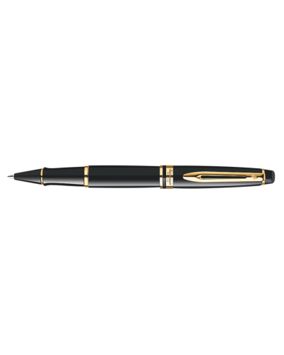 Waterman Expert Black Gold Trim Rollerball