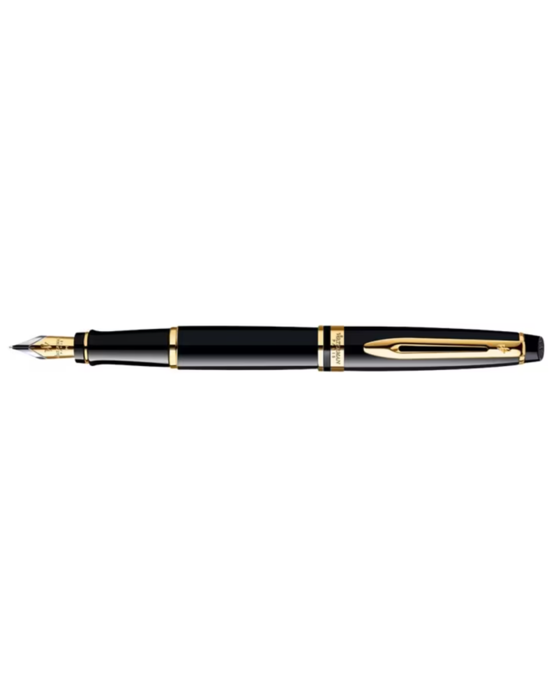 Waterman Expert Black Gold Trim Fountain Pen