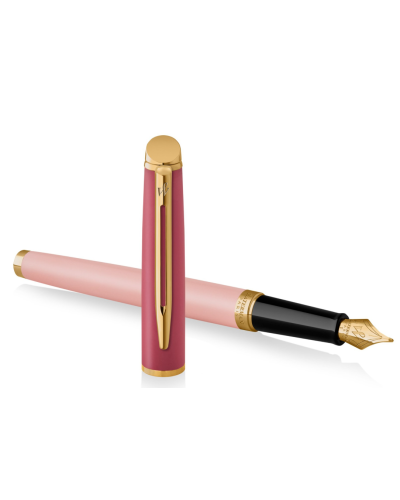 Waterman Hemisphere Colour Blocking - Special Edition  Pink / Gold Trim Fountain Pen