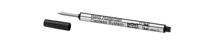 Capless rollerball refill